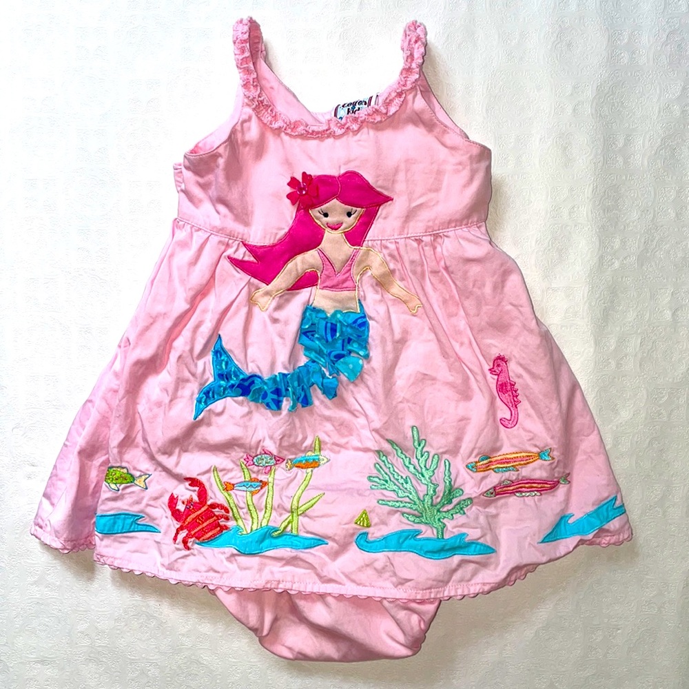 Cotton Kids Mermaid Dress Set